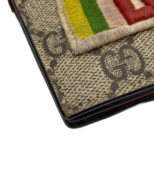 GUCCI（グッチ）GUCCI (グッチ) 2つ折り財布/レインボー ブラウンの古着・服飾アイテム
