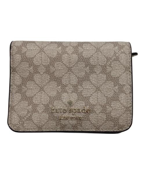 Kate Spade（ケイトスペード）Kate Spade (ケイトスペード) 2つ折り財布 ベージュの古着・服飾アイテム
