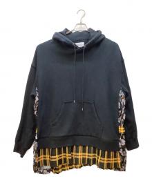 KIDILL（キディル）の古着「プルオーバーパーカー」｜ブラック×マルチカラー
