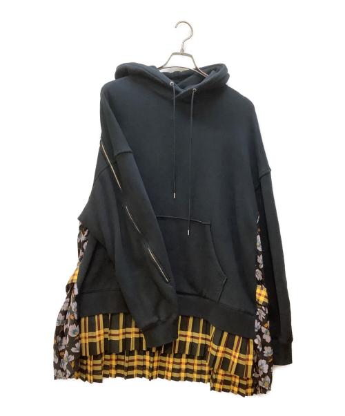 KIDILL（キディル）KIDILL (キディル) プルオーバーパーカー ブラック×マルチカラー サイズ:FREEの古着・服飾アイテム