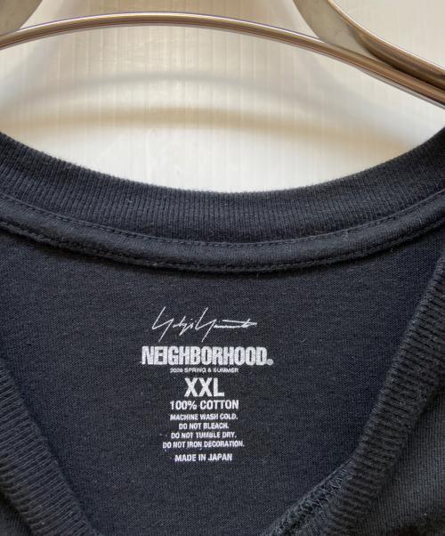 YOHJI YAMAMOTO（ヨウジヤマモト）YOHJI YAMAMOTO (ヨウジヤマモト) NEIGHBORHOOD (ネイバーフッド) 半袖カットソー ブラック サイズ:XXLの古着・服飾アイテム
