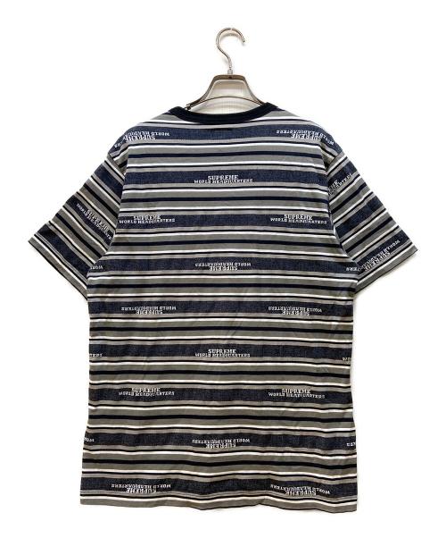 SUPREME（シュプリーム）SUPREME (シュプリーム) 半袖カットソー ブラック×グレー サイズ:Mの古着・服飾アイテム