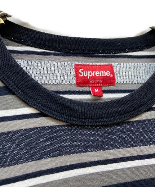 SUPREME（シュプリーム）SUPREME (シュプリーム) 半袖カットソー ブラック×グレー サイズ:Mの古着・服飾アイテム