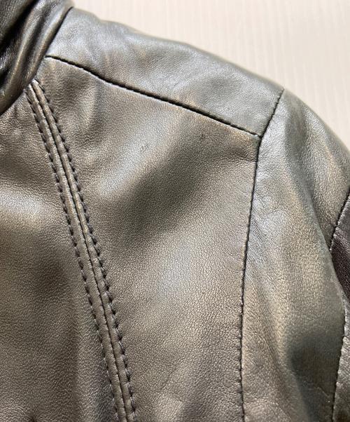 DIESEL（ディーゼル）DIESEL (ディーゼル) ラムレザーライダースジャケット ブラック サイズ:Sの古着・服飾アイテム