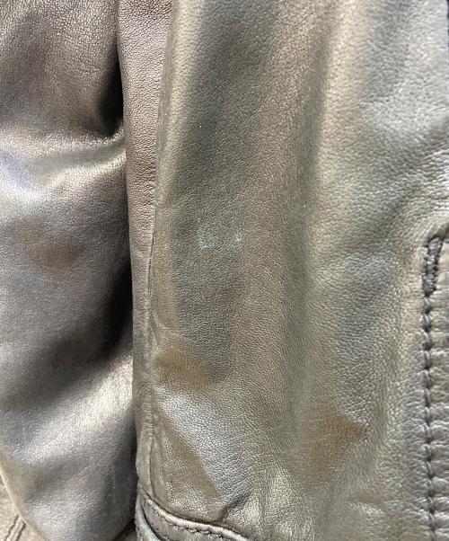 DIESEL（ディーゼル）DIESEL (ディーゼル) ラムレザーライダースジャケット ブラック サイズ:Sの古着・服飾アイテム