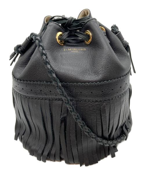 J&M DAVIDSON（ジェイ＆エム デヴィッドソン）J&M DAVIDSON (ジェイ＆エム デヴィッドソン) フリンジハンドバッグ ブラックの古着・服飾アイテム