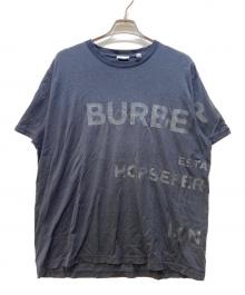 BURBERRY（バーバリー）の古着「半袖カットソー/ホースフェリープリント クルーネックTシャツ」｜ブラック