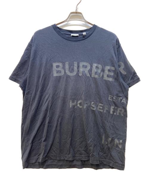 BURBERRY（バーバリー）BURBERRY (バーバリー) 半袖カットソー/ホースフェリープリント クルーネックTシャツ ブラック サイズ:Mの古着・服飾アイテム