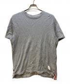 Thom Browneトムブラウン）の古着「半袖カットソー/クラシック ピケ ストライプ Tシャツ」｜グレー