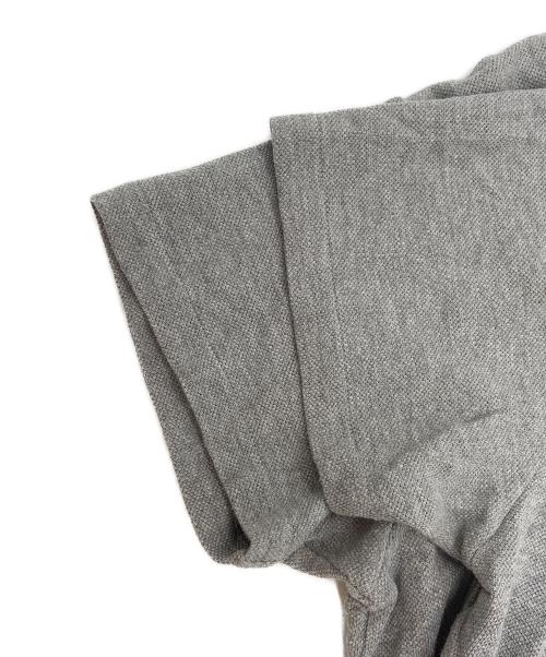 Thom Browne（トムブラウン）Thom Browne (トムブラウン) 半袖カットソー/クラシック ピケ ストライプ Tシャツ グレー サイズ:3の古着・服飾アイテム