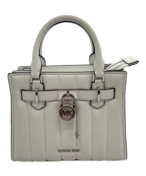 MICHAEL KORS（マイケルコース）MICHAEL KORS (マイケルコース) ハンドバッグ ホワイトの古着・服飾アイテム