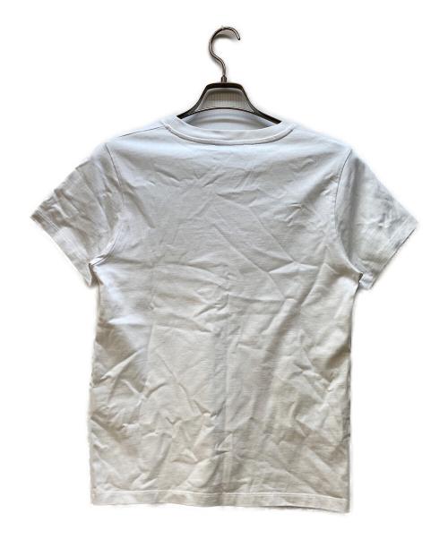 maison kitsune（メゾンキツネ）MAISON KITSUNE (メゾンキツネ) 半袖カットソー/ロゴTシャツ ホワイト サイズ:Sの古着・服飾アイテム
