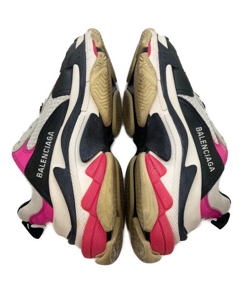 BALENCIAGA（バレンシアガ）BALENCIAGA (バレンシアガ) 厚底スニーカー/triple s ピンク×ブラック サイズ:37の古着・服飾アイテム