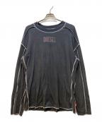 DIESELディーゼル）の古着「長袖カットソー」｜ブラック