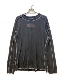 DIESEL（ディーゼル）の古着「長袖カットソー」｜ブラック