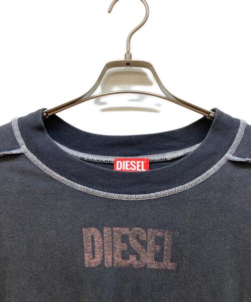 DIESEL（ディーゼル）DIESEL (ディーゼル) 長袖カットソー ブラック サイズ:Mの古着・服飾アイテム