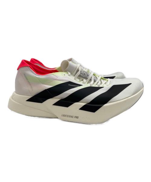 adidas（アディダス）adidas (アディダス) ローカットスニーカー/Adizero Adios Pro 4 ホワイト×ブラック×ピンク×グリーン サイズ:27cmの古着・服飾アイテム