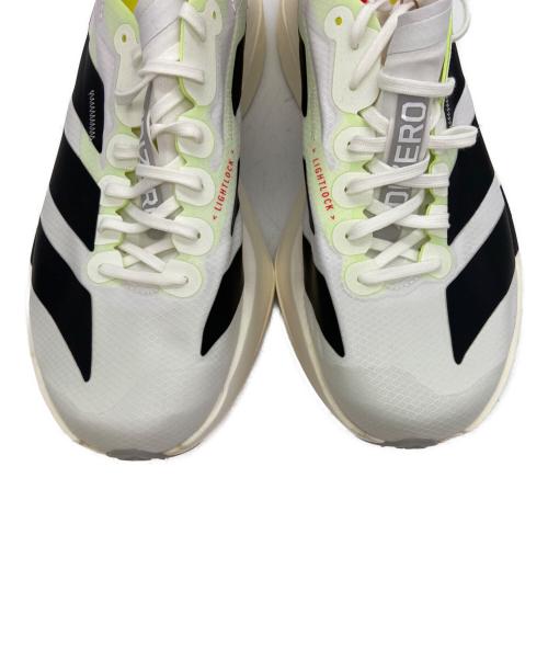 adidas（アディダス）adidas (アディダス) ローカットスニーカー/Adizero Adios Pro 4 ホワイト×ブラック×ピンク×グリーン サイズ:27cmの古着・服飾アイテム