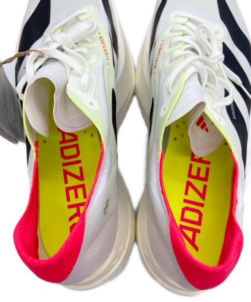 adidas（アディダス）adidas (アディダス) ローカットスニーカー/Adizero Adios Pro 4 ホワイト×ブラック×ピンク×グリーン サイズ:27cmの古着・服飾アイテム