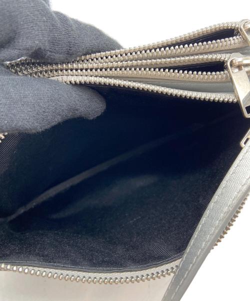 CELINE（セリーヌ）CELINE (セリーヌ) ショルダーバッグ/トリオ/Metallic Leather Crossbody シルバーの古着・服飾アイテム
