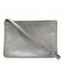 CELINE（セリーヌ）の古着「ショルダーバッグ/トリオ/Metallic Leather Crossbody」｜シルバー