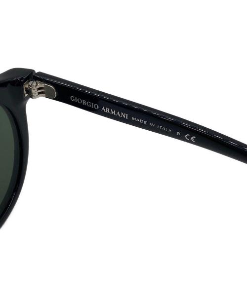 GIORGIO ARMANI（ジョルジオアルマーニ）GIORGIO ARMANI (ジョルジオアルマーニ) サングラス ブラック×グリーンの古着・服飾アイテム
