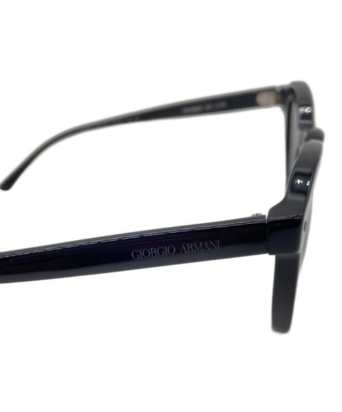 GIORGIO ARMANI（ジョルジオアルマーニ）GIORGIO ARMANI (ジョルジオアルマーニ) サングラス ブラック×グリーンの古着・服飾アイテム