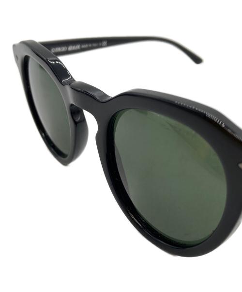 GIORGIO ARMANI（ジョルジオアルマーニ）GIORGIO ARMANI (ジョルジオアルマーニ) サングラス ブラック×グリーンの古着・服飾アイテム