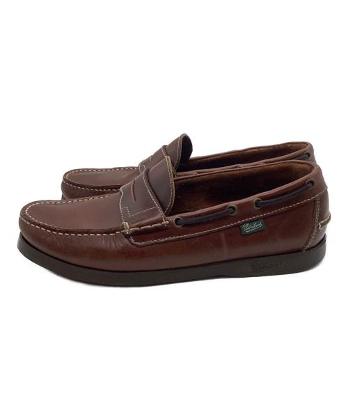 PARABOOT（パラブーツ）PARABOOT (パラブーツ) BEAMS (ビームス) デッキシューズ ブラウン サイズ:表記無の古着・服飾アイテム
