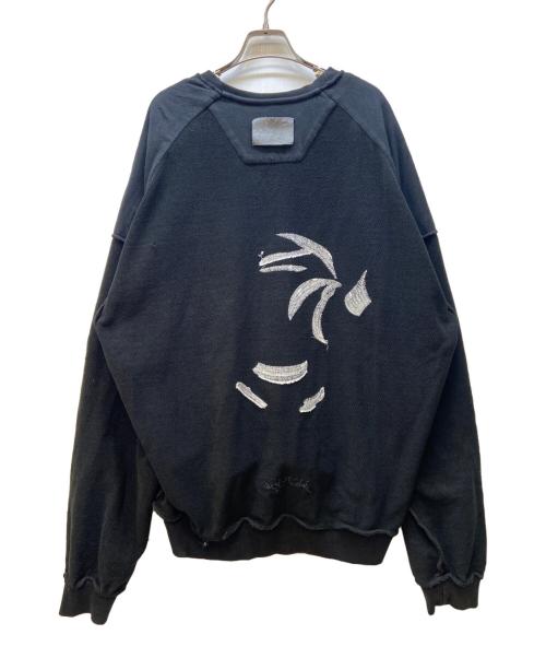 JUUN.J（ジュン・ジー）JUUN.J (ジュン・ジー) クルーネックスウェット ブラック サイズ:Sの古着・服飾アイテム