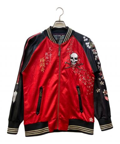 中古・古着通販】戦武×雅結 (-) スカジャン ブラック×レッド サイズ
