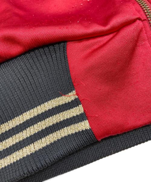 戦武×雅結（-）戦武×雅結 (-) スカジャン ブラック×レッド サイズ:FREEの古着・服飾アイテム
