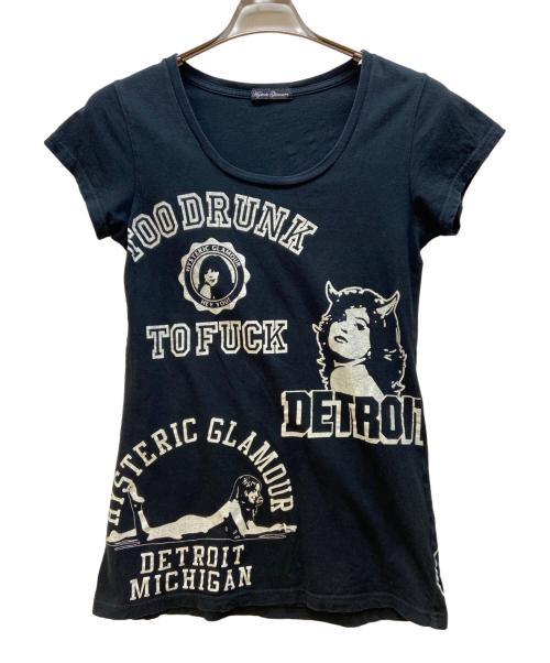 Hysteric Glamour（ヒステリックグラマー）Hysteric Glamour (ヒステリックグラマー) 半袖カットソー ブラック サイズ:Freeの古着・服飾アイテム