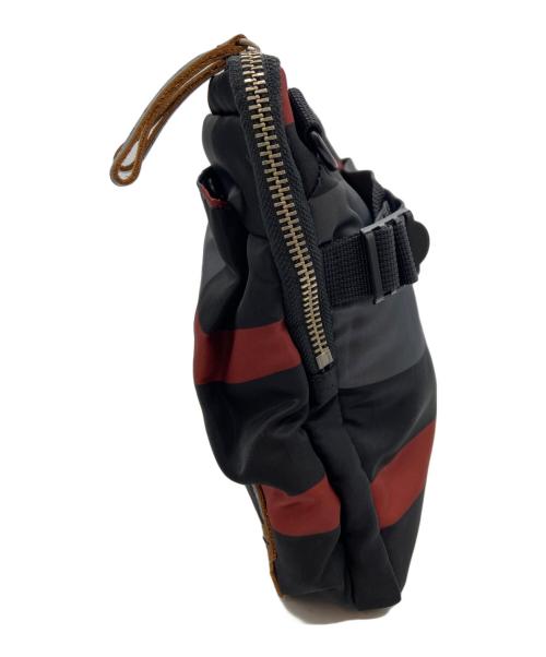 MARNI（マルニ）MARNI (マルニ) PORTER (ポーター) 3WAYクラッチバッグ ブラック×レッドの古着・服飾アイテム