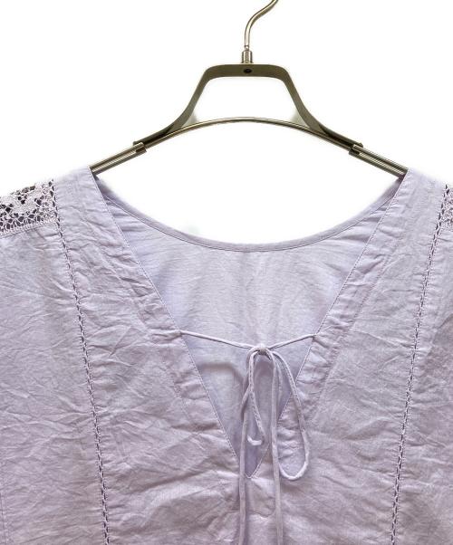 ne quittez pas（ヌキテパ）ne quittez pas (ヌキテパ) 半袖ワンピース パープル サイズ:FREEの古着・服飾アイテム