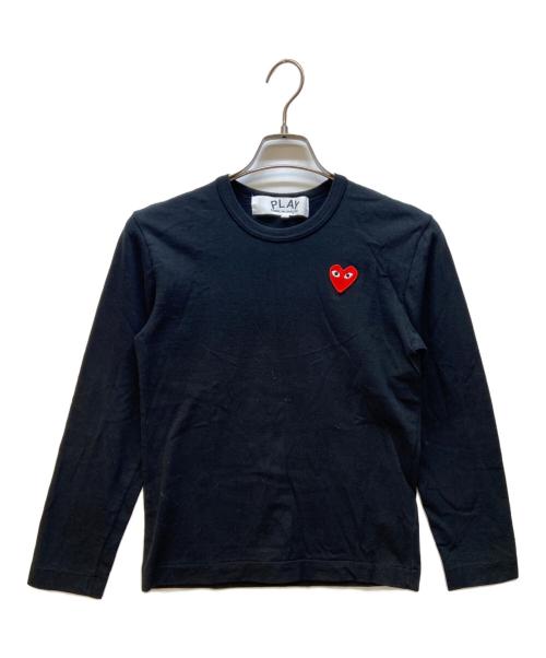 PLAY COMME des GARCONS（プレイコムデギャルソン）PLAY COMME des GARCONS (プレイコムデギャルソン) 長袖カットソー ブラック サイズ:xsの古着・服飾アイテム