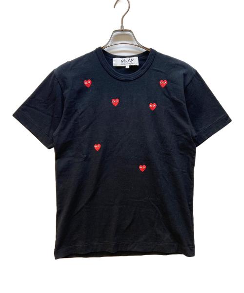 PLAY COMME des GARCONS（プレイコムデギャルソン）PLAY COMME des GARCONS (プレイコムデギャルソン) 半袖カットソー ブラック サイズ:Lの古着・服飾アイテム