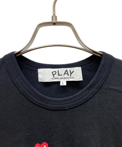 PLAY COMME des GARCONS（プレイコムデギャルソン）PLAY COMME des GARCONS (プレイコムデギャルソン) 半袖カットソー ブラック サイズ:Lの古着・服飾アイテム