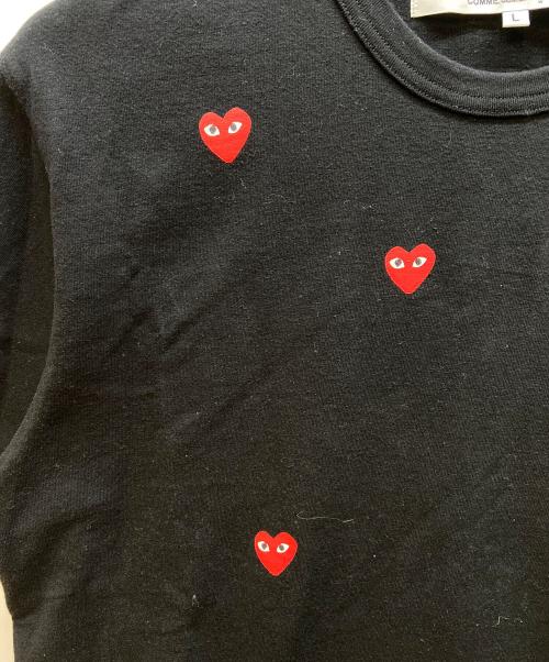 PLAY COMME des GARCONS（プレイコムデギャルソン）PLAY COMME des GARCONS (プレイコムデギャルソン) 半袖カットソー ブラック サイズ:Lの古着・服飾アイテム