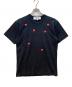 PLAY COMME des GARCONS（プレイコムデギャルソン）の古着「半袖カットソー」｜ブラック