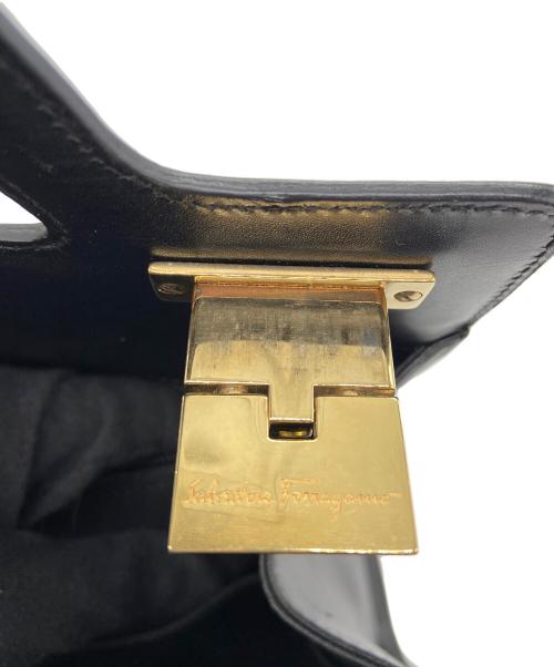 Salvatore Ferragamo（サルヴァトーレ フェラガモ）Salvatore Ferragamo (サルヴァトーレ フェラガモ) ハンドバッグ/チェック ブラックの古着・服飾アイテム