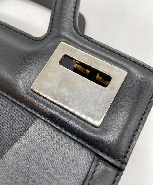 Salvatore Ferragamo（サルヴァトーレ フェラガモ）Salvatore Ferragamo (サルヴァトーレ フェラガモ) ハンドバッグ/チェック ブラックの古着・服飾アイテム