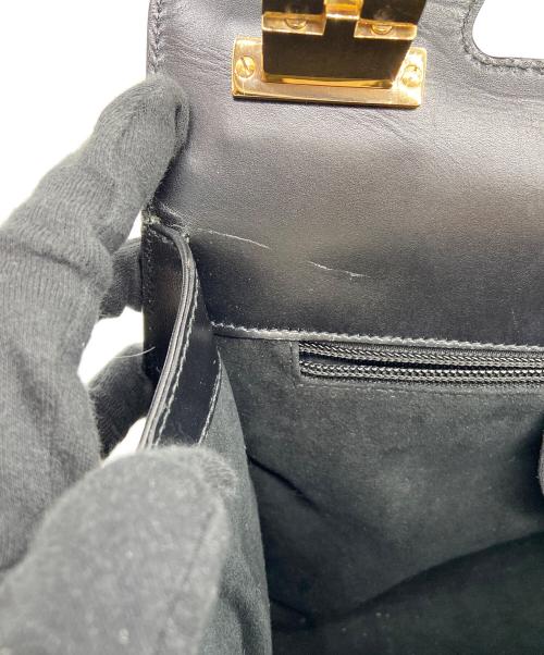 Salvatore Ferragamo（サルヴァトーレ フェラガモ）Salvatore Ferragamo (サルヴァトーレ フェラガモ) ハンドバッグ/チェック ブラックの古着・服飾アイテム