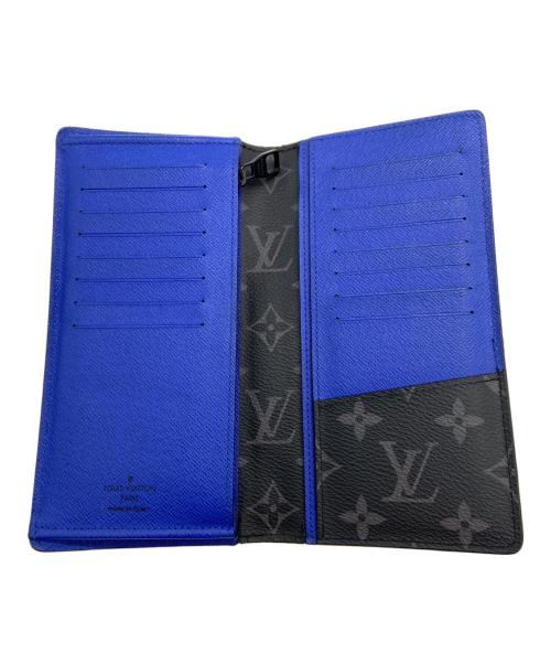 LOUIS VUITTON（ルイ ヴィトン）LOUIS VUITTON (ルイ ヴィトン) 長財布/エピ×モノグラム・ポルトフォイユ ブラザ ブラック×ブルーの古着・服飾アイテム