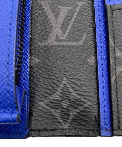 LOUIS VUITTON（ルイ ヴィトン）LOUIS VUITTON (ルイ ヴィトン) 長財布/エピ×モノグラム・ポルトフォイユ ブラザ ブラック×ブルーの古着・服飾アイテム