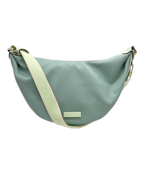 Kate Spade（ケイトスペード）Kate Spade (ケイトスペード) ショルダーバッグ/カーター カラーブロック ナイロン ミディアム スリング バッグ グリーン×ブルーの古着・服飾アイテム