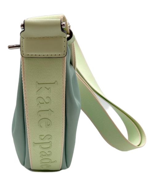 Kate Spade（ケイトスペード）Kate Spade (ケイトスペード) ショルダーバッグ/カーター カラーブロック ナイロン ミディアム スリング バッグ グリーン×ブルーの古着・服飾アイテム