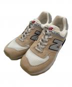 NEW BALANCEニューバランス）の古着「ローカットスニーカー」｜ベージュ×ホワイト