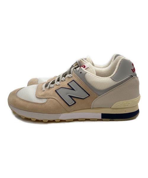 NEW BALANCE（ニューバランス）NEW BALANCE (ニューバランス) ローカットスニーカー ベージュ×ホワイト サイズ:27.5cmの古着・服飾アイテム
