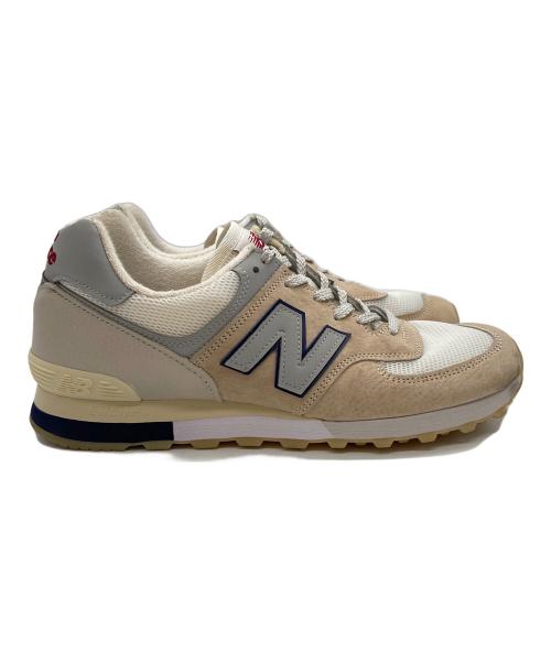 NEW BALANCE（ニューバランス）NEW BALANCE (ニューバランス) ローカットスニーカー ベージュ×ホワイト サイズ:27.5cmの古着・服飾アイテム